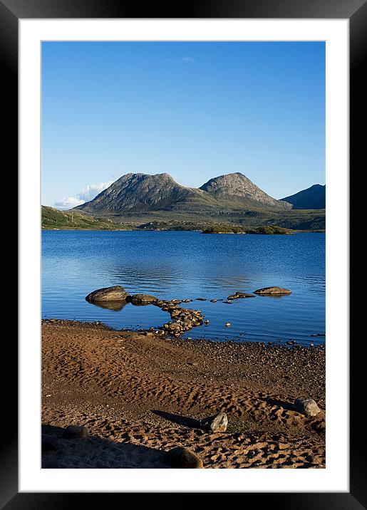 Loch Lurgainn and Cul Beag Framed Mounted Print by Jacqi Elmslie