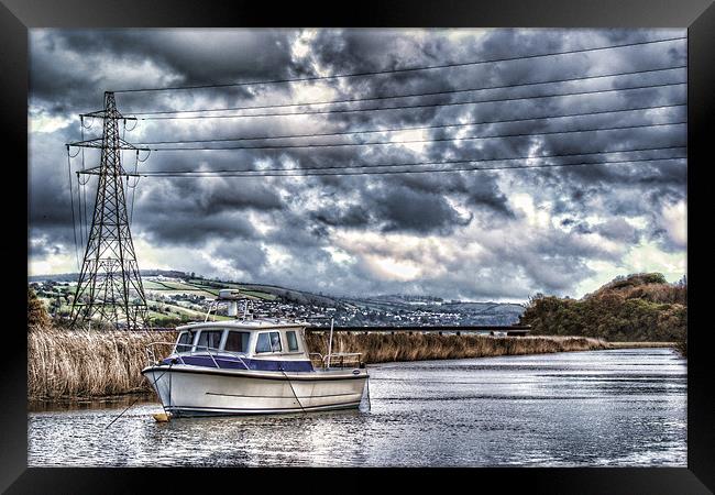 On The Water Framed Print by Louise Wagstaff