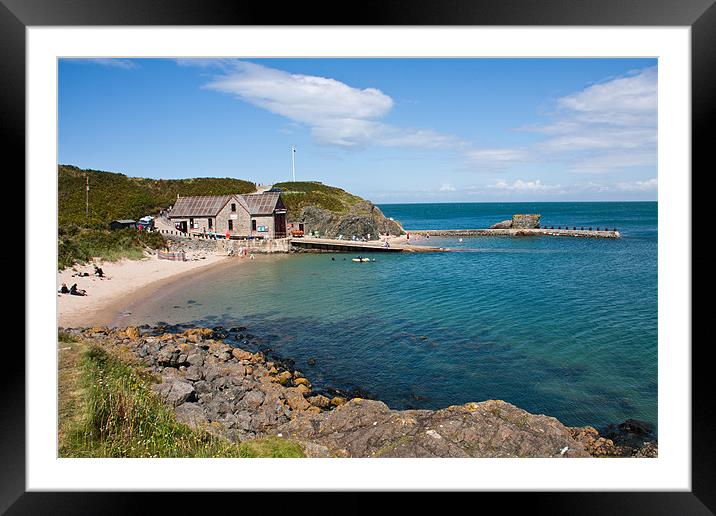 Porth Dinllaen lifeboat station Framed Mounted Print by Gail Johnson