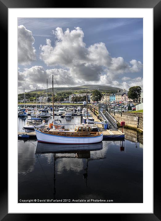 Quiet Ballycastle Framed Mounted Print by David McFarland