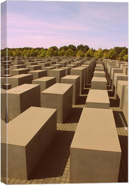 Holocaust Memorial Berlin Canvas Print by Dan Davidson