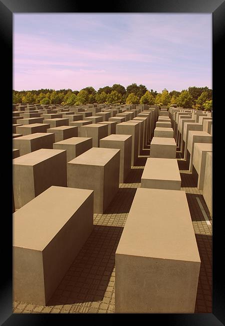 Holocaust Memorial Berlin Framed Print by Dan Davidson