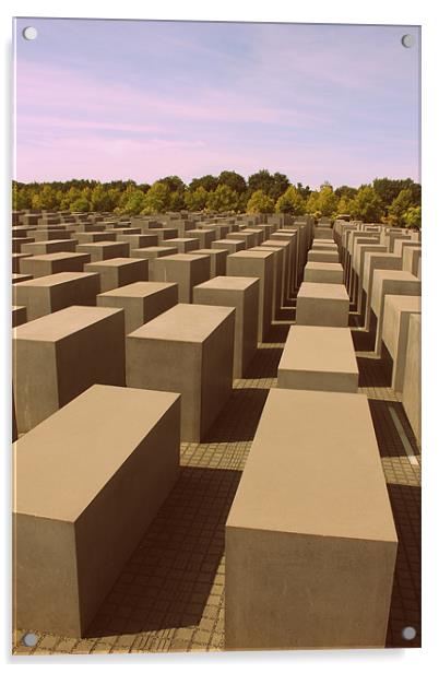 Holocaust Memorial Berlin Acrylic by Dan Davidson