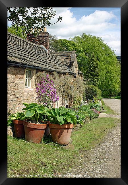 Nice Country Cottage Framed Print by malcolm fish