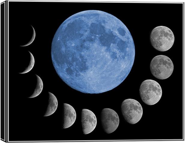 Blue Moon Canvas Print by mark humpage