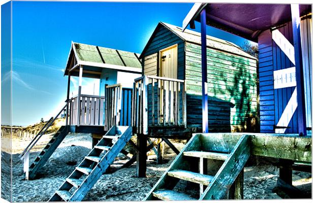 Wells beach Huts Canvas Print by Kate Knight