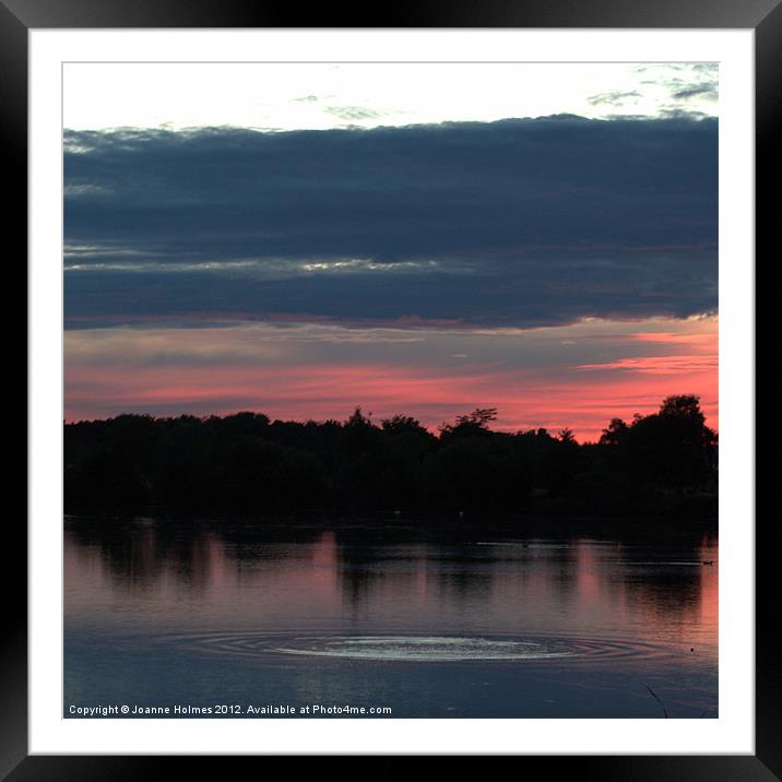 Red Sky At Night Framed Mounted Print by Joanne Holmes