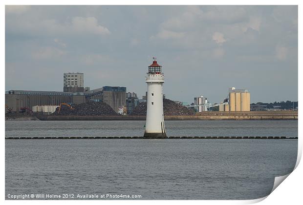 New Brighton Lighthouse Print by Will Holme