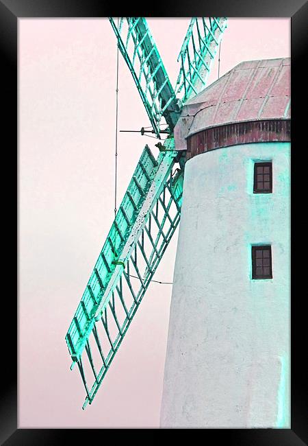 Windmills Of Your Mind Framed Print by Noreen Linale