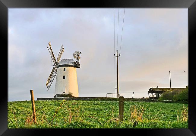 Ballycopeland Windmill Framed Print by Noreen Linale