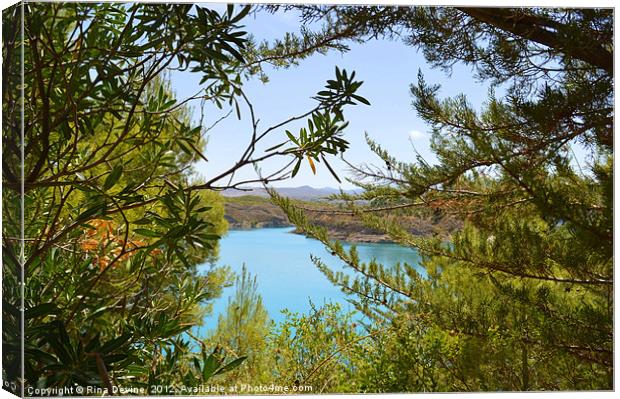 Lake Negratin Canvas Print by Fine art by Rina