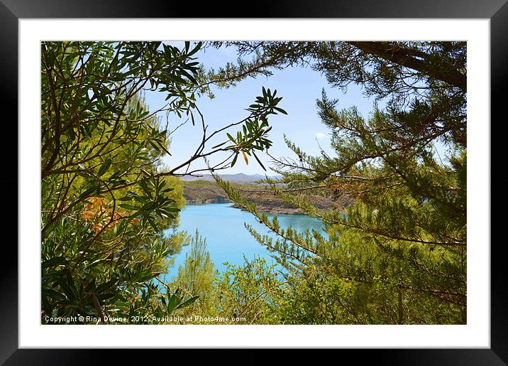 Lake Negratin Framed Mounted Print by Fine art by Rina