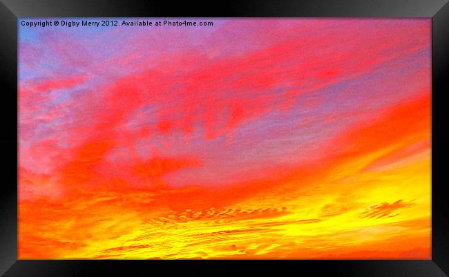Sunset Framed Print by Digby Merry