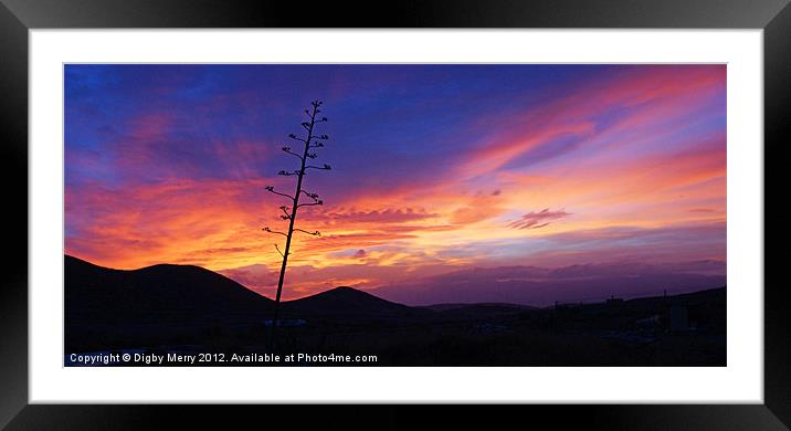 Almerian Sunset  2 Framed Mounted Print by Digby Merry