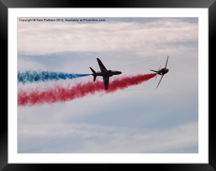 2 Red Arrows Framed Mounted Print by Sam Pattison