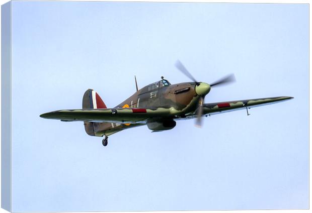 The Mighty Hawker Hurricane Canvas Print by Mike Gorton