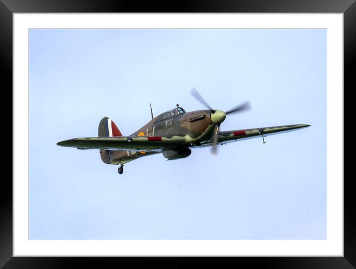 The Mighty Hawker Hurricane Framed Mounted Print by Mike Gorton