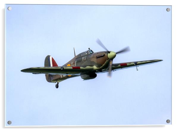 The Mighty Hawker Hurricane Acrylic by Mike Gorton