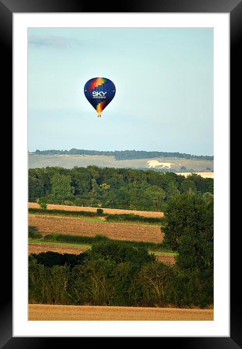 Towards The White Lion Framed Mounted Print by graham young