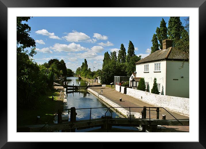 Southall Top Lock Framed Mounted Print by graham young