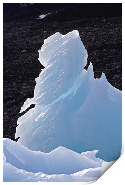 Glaciers Print by Gail Johnson