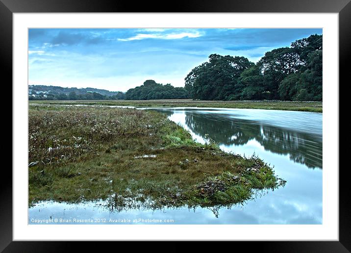 Devoran River Framed Mounted Print by Brian Roscorla
