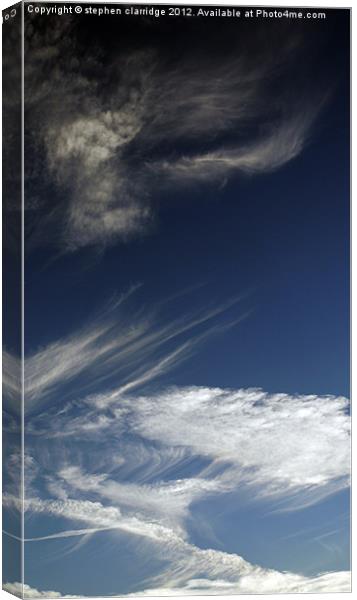 Vertical cloudscape Canvas Print by stephen clarridge
