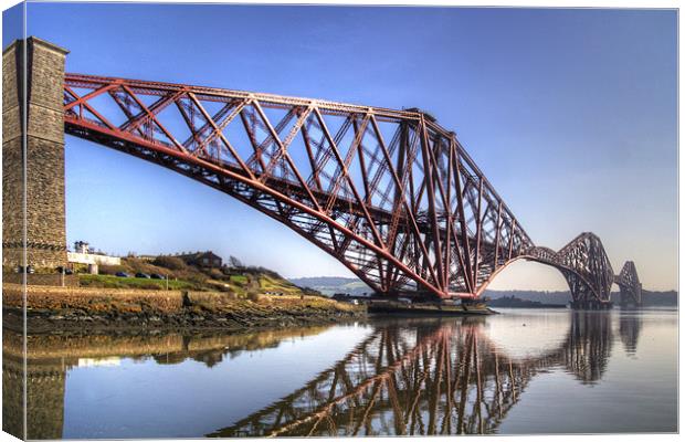 North Queensferry Reflections Canvas Print by Tom Gomez