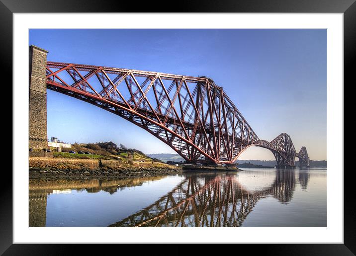 North Queensferry Reflections Framed Mounted Print by Tom Gomez