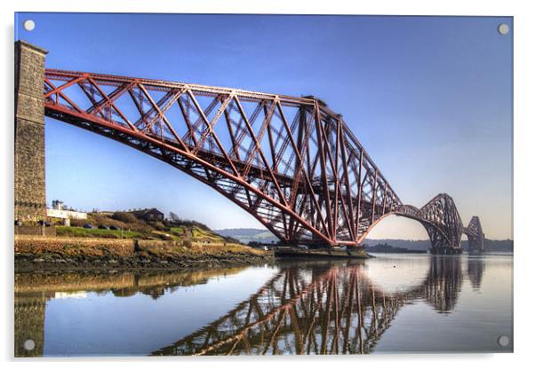 North Queensferry Reflections Acrylic by Tom Gomez