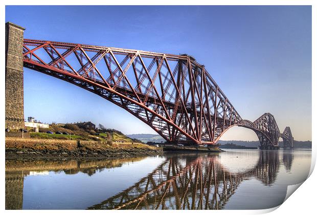 North Queensferry Reflections Print by Tom Gomez