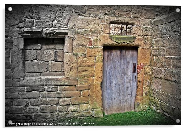 The old door Acrylic by stephen clarridge