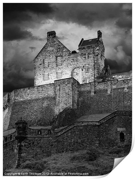 Edinburgh Castle Print by Keith Thorburn EFIAP/b