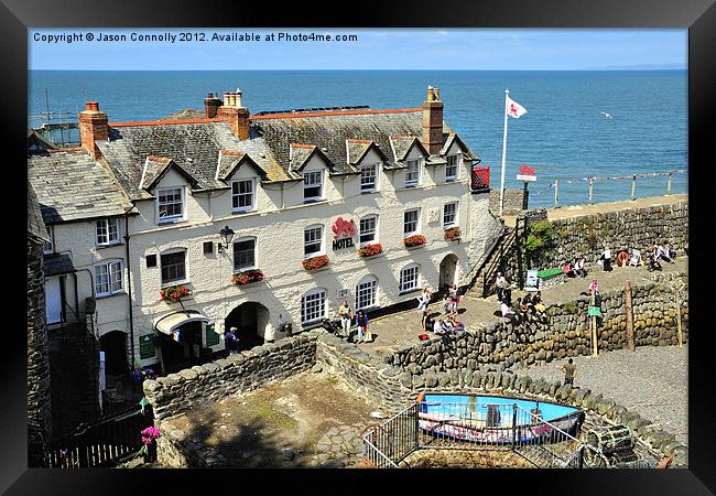 Red Lion Hotel, Clovelly Framed Print by Jason Connolly