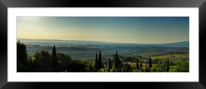 Early Morning Tuscany Framed Mounted Print by Philip Teale