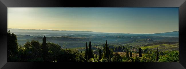 Early Morning Tuscany Framed Print by Philip Teale