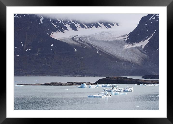 Glaciers Framed Mounted Print by Gail Johnson