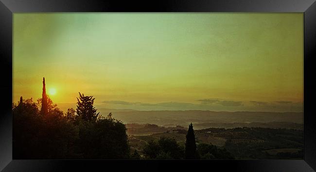 Tuscan Dawn Framed Print by Philip Teale