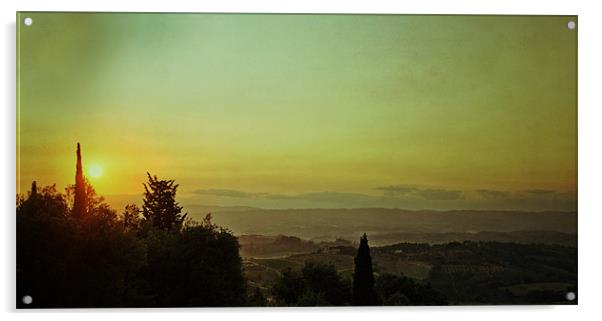 Tuscan Dawn Acrylic by Philip Teale