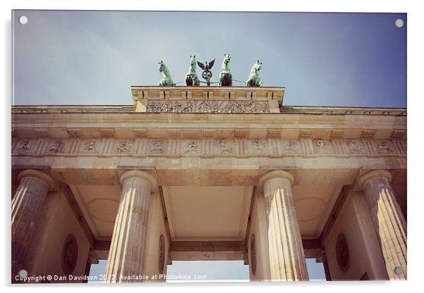 Tor Brandenburg Gate Acrylic by Dan Davidson