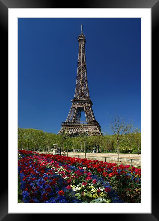 Eiffel Tower Framed Mounted Print by Thomas Schaeffer