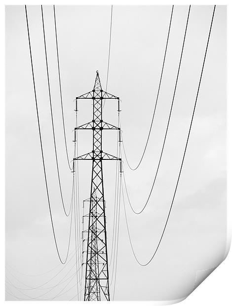 electricity Print by Jo Beerens