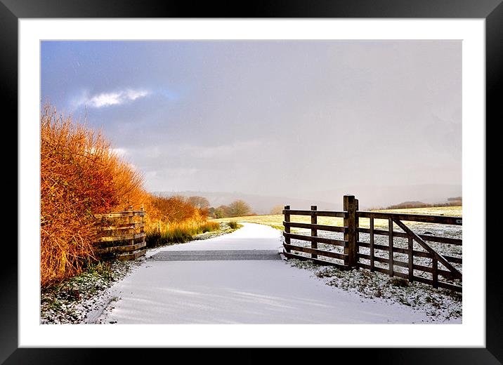 Exmoor in the Snow Framed Mounted Print by Debbie Metcalfe