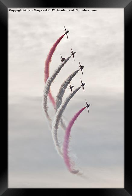 Red Arrows Framed Print by Pam Sargeant