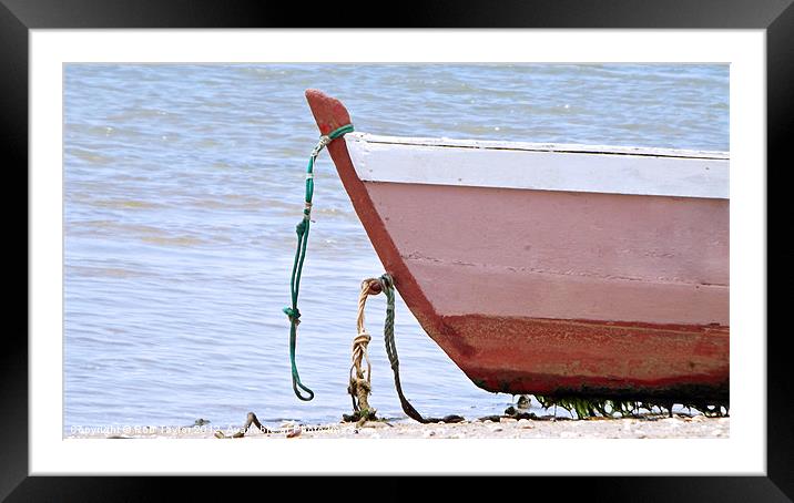 Beached Boat Framed Mounted Print by Rob Taylor