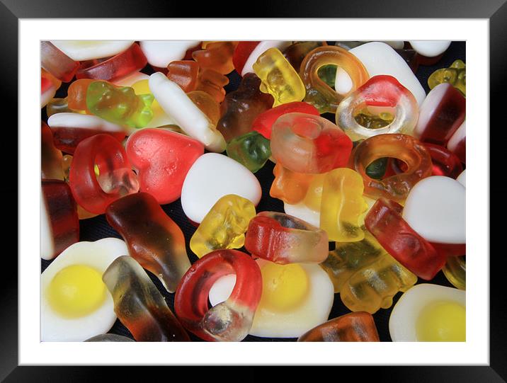 Sweets Candy Halibos Framed Mounted Print by David French