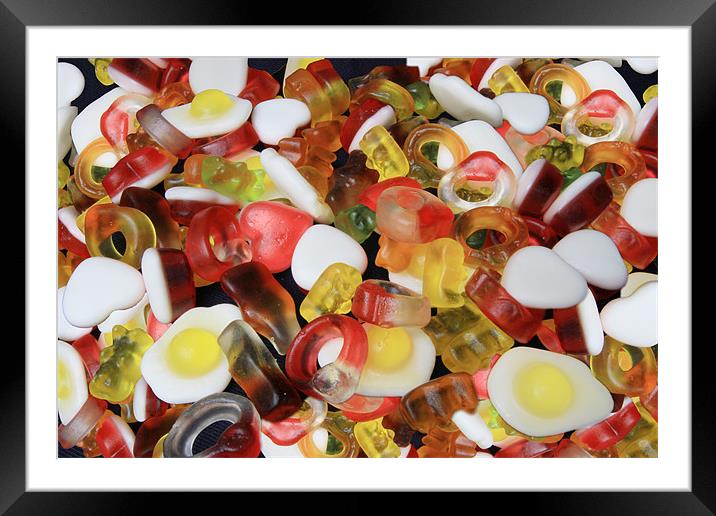 Sweets Candy Framed Mounted Print by David French