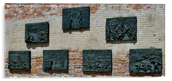 Holocaust Memorial Ghetto Vecchio Venice Acrylic by Roger Wain
