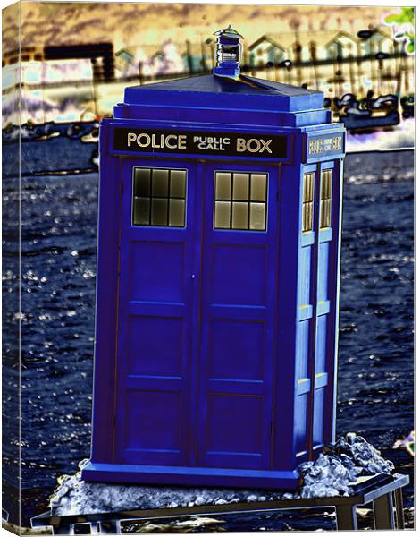 The Tardis Canvas Print by Steve Purnell