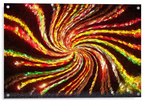 Abounding Colored Lights Acrylic by Susan Medeiros